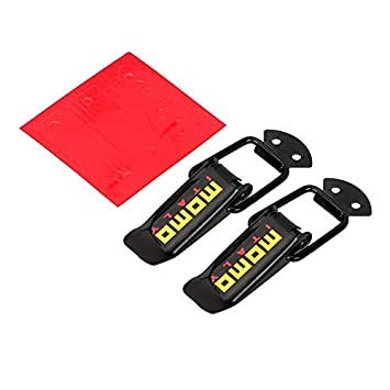 4PC/Set Momo Metal Bumper Clip JDM Racing Car Big Boot Bonnet Side Bumper Hook Lock Clip Car Front & Rear Bumper Toggle Fasteners Catch Clips Momo Bumper Clips.