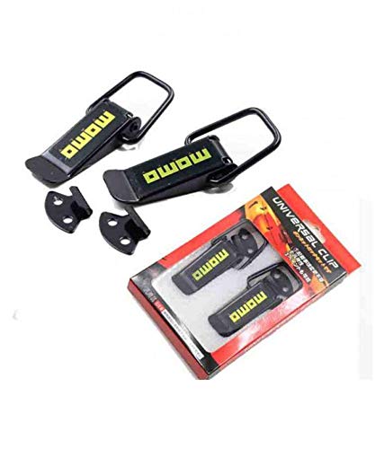 2PC/Set Momo Metal Bumper Clip JDM Racing Car Big Boot Bonnet Side Bumper Hook Lock Clip Car Front & Rear Bumper Toggle Fasteners Catch Clips Momo Bumper Clips.