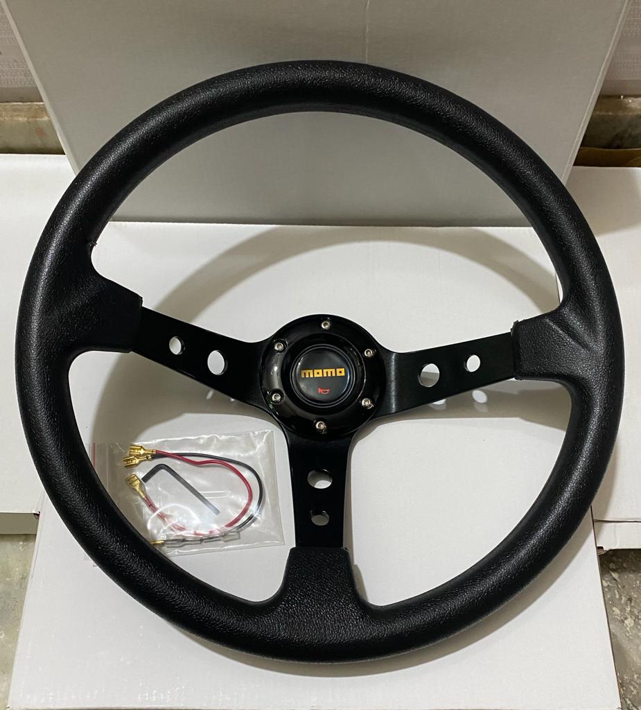 14INCH MOMO DEEP STEERING STYLE Look Rally Race Off Road with HUB Free Universal Steering Wheel for Sports Car Sporty Style Steerings 14INCH Momo Steerings-1 Piece