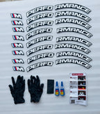 M-Performance Tyre Sticker for 4 Tire Tyres Customized Permanent Rubber Tire Tyres Sticker Decorative Stiicker (2 Glue+2 Gloves Included