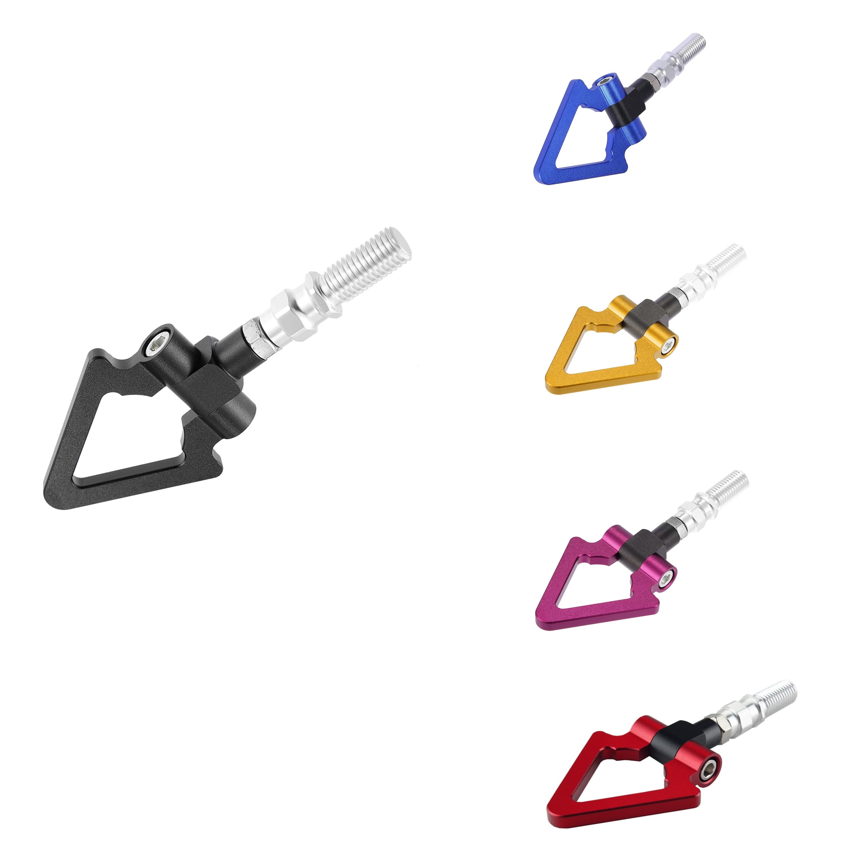 1PC, METAL TRIANGLE HOOK Auto Car Track Racing Front Rear Bumper Screw on Tow Hook Trailer Ring for BMW 3 5 7 Series Z3 Z4 for Mini Cooper Triangle