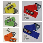 RALLIART CAR Truck Tow Belt Strap Universal Front Rear Tow Strap Tow Hook Towing Belt (Nylon, 1000 kg Pull Capacity 1 Piece