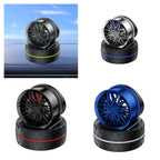 Alloy Solar Automatic Revolving Wheel AC Vent Perfume Car Air Freshener Perfume With Organic Fragrance Environment Friendly