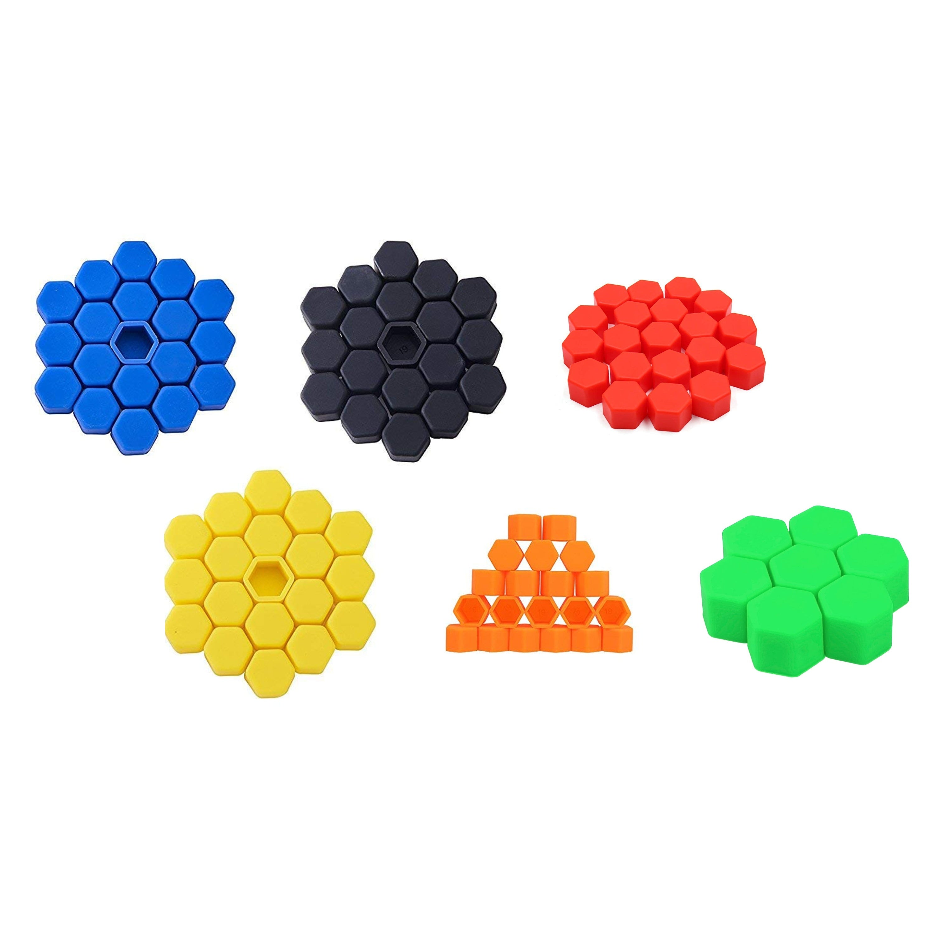 20pcs/Set Silicone car Wheel Nuts Bolts Cover dust Protective tyre Valve Screw Cap Cover