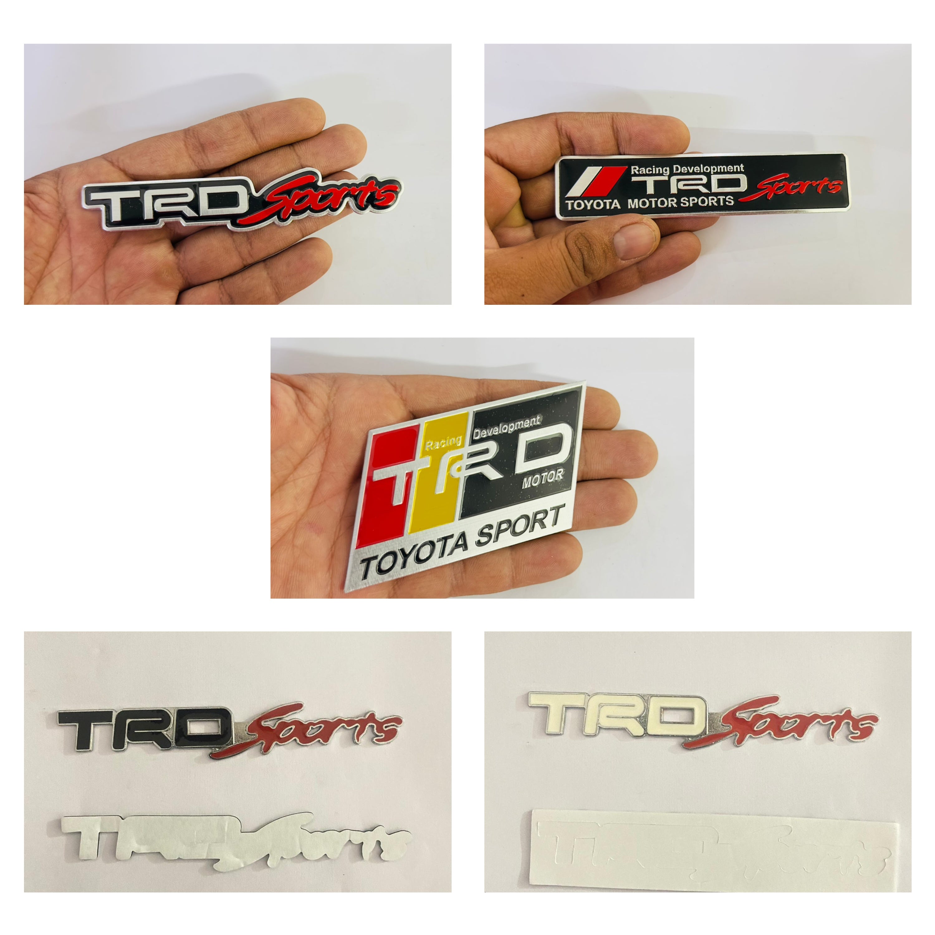 TRD Sports Sticker. 1PC 13.8 x 2Cm Car Metal TRD TRDSPORTS Logo Car Emblem Premium 3D Badge Auto Racing Sport Sticker
