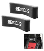 Black 2PC SPARCO NECKREST Sparco Universal Headrest Neck Pillow Adjustable Pillow Cervical Pillow