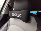 Black 2PC SPARCO NECKREST Sparco Universal Headrest Neck Pillow Adjustable Pillow Cervical Pillow