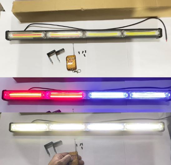 2COB & 4 COB LED BAR Strobe Light LED Flashers Mini Light Bar for SUV's 4X4 Car & Trucks (4 COB,RED BLUE WHITE)
