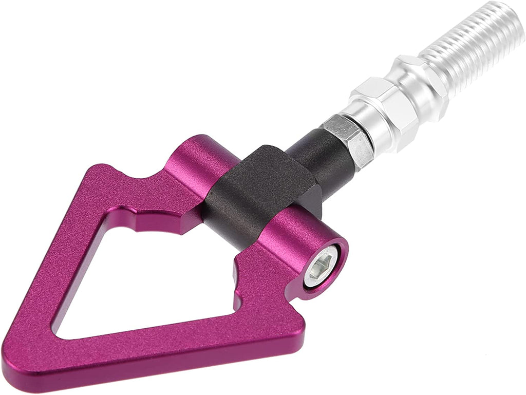 1PC, PURPLE METAL TRIANGLE HOOK Auto Car Track Racing Front Rear Bumper Screw on Tow Hook Trailer Ring for BMW 3 5 7 Series Z3 Z4 for Mini Cooper Triangle