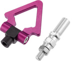 1PC, PURPLE METAL TRIANGLE HOOK Auto Car Track Racing Front Rear Bumper Screw on Tow Hook Trailer Ring for BMW 3 5 7 Series Z3 Z4 for Mini Cooper Triangle
