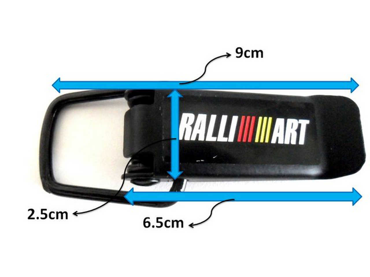 RALLIART Car Big Boot Bonnet Side Bumper Guards Toggle Fasteners Catch Clips 2PCS