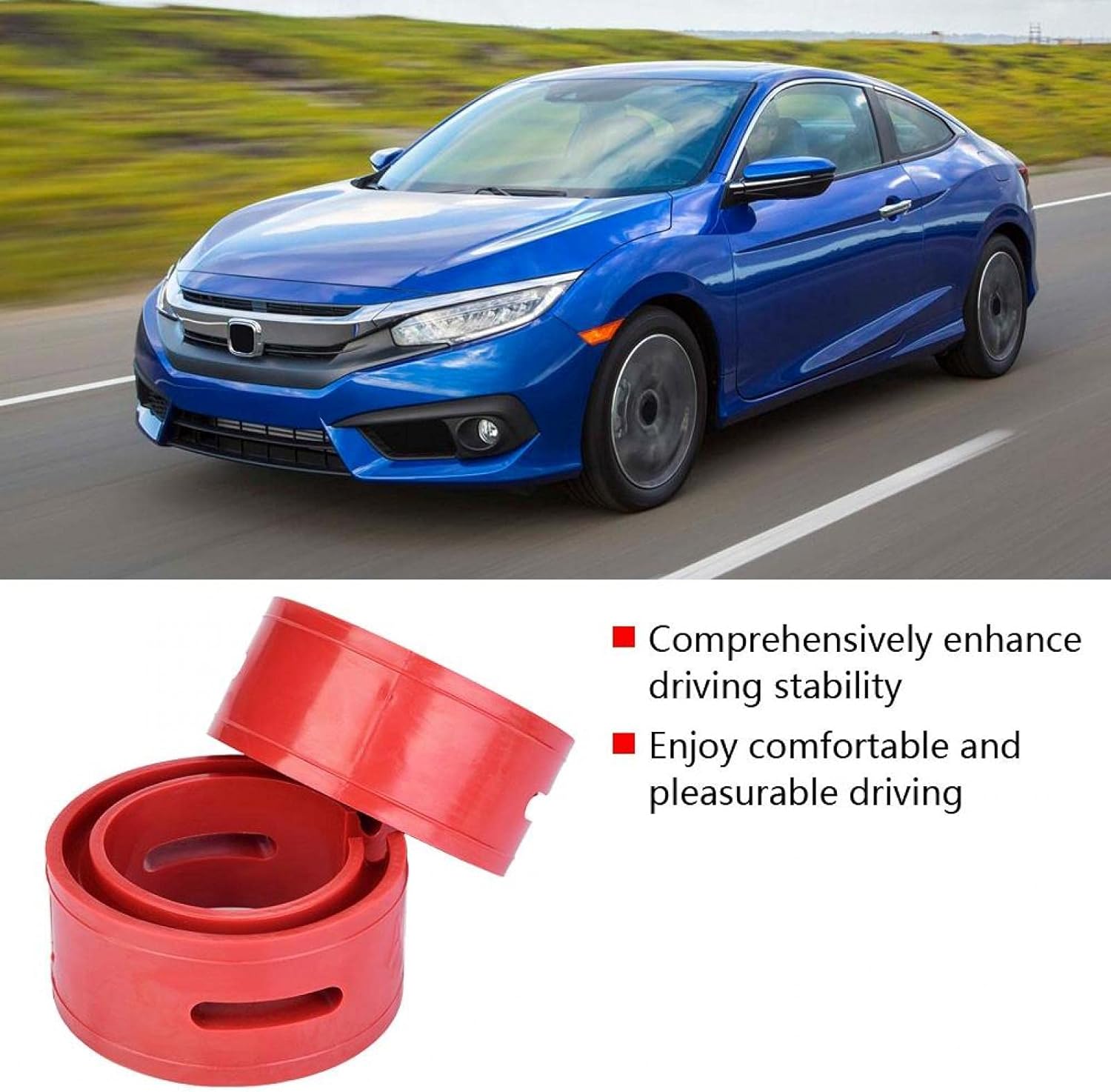 BUFFER RUBBERS Heavy Duty Car Coil Spring Buffer For Increasing Car Height, Shock Absorber (Types Shocker Buffer Rubber)