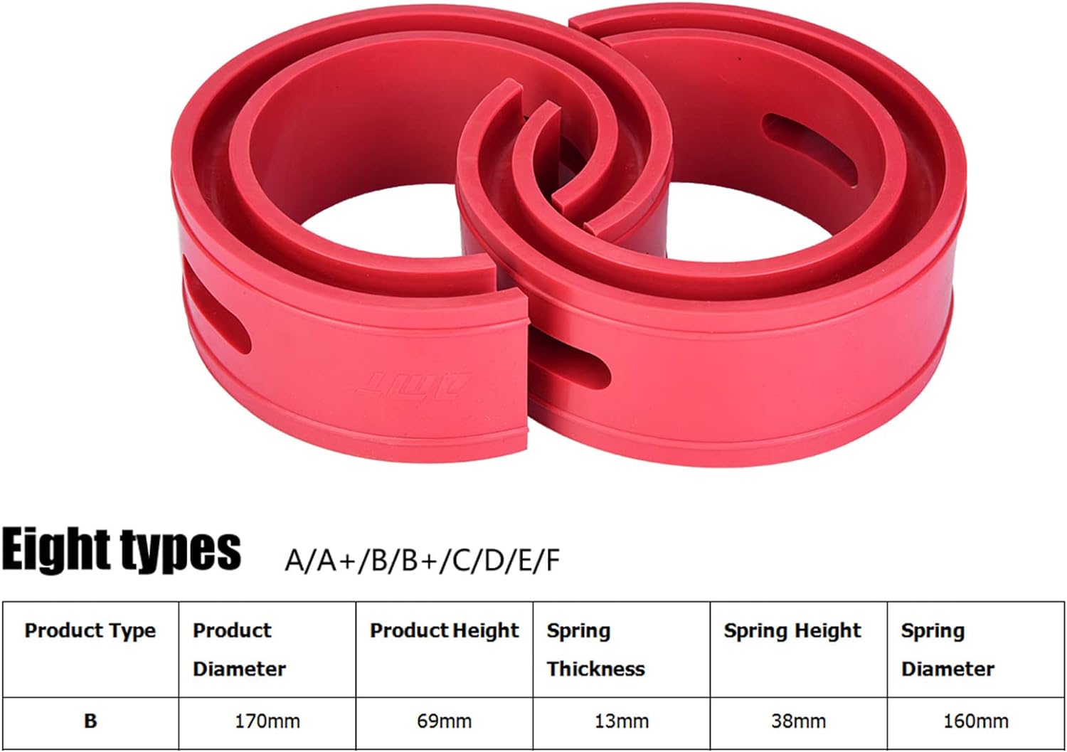 BUFFER RUBBERS Heavy Duty Car Coil Spring Buffer For Increasing Car Height, Shock Absorber (Type F Shocker Buffer Rubber)
