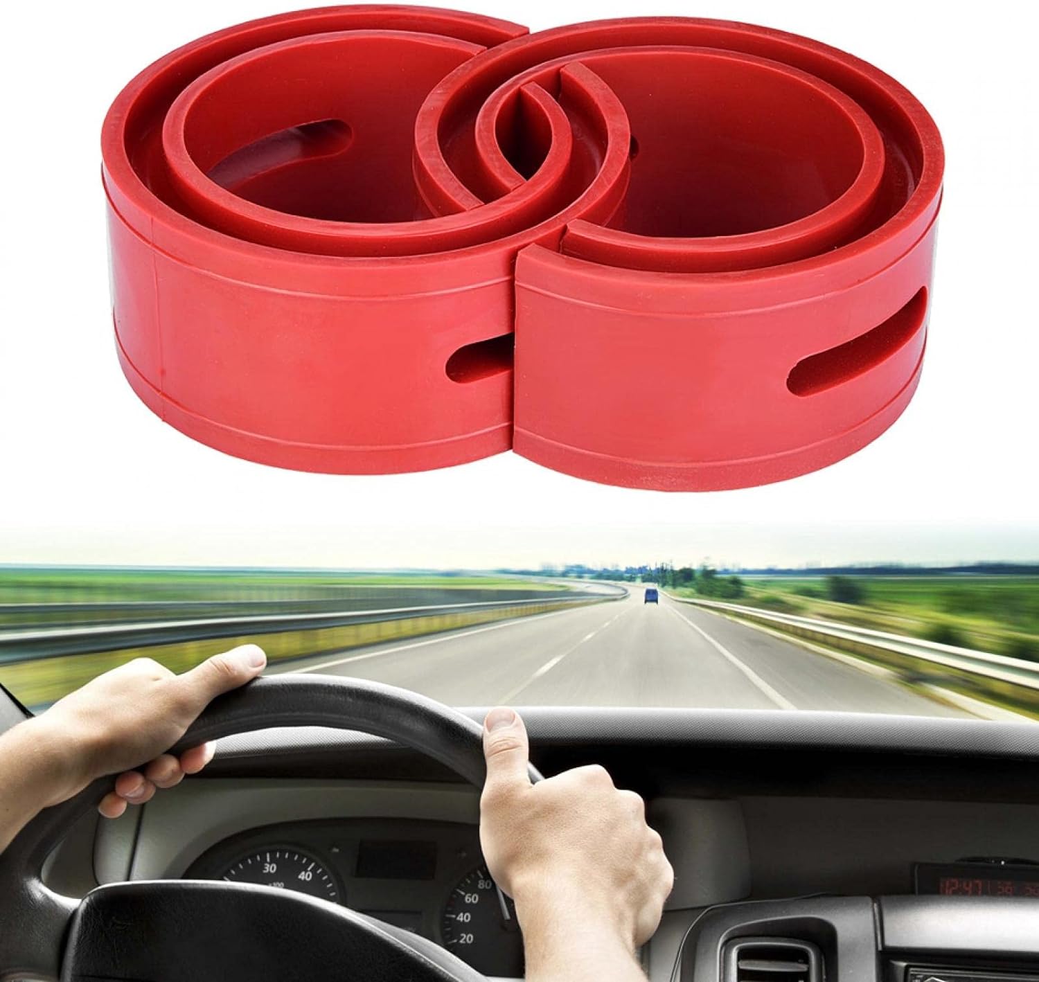 BUFFER RUBBERS Heavy Duty Car Coil Spring Buffer For Increasing Car Height, Shock Absorber (Type E Shocker Buffer Rubber)