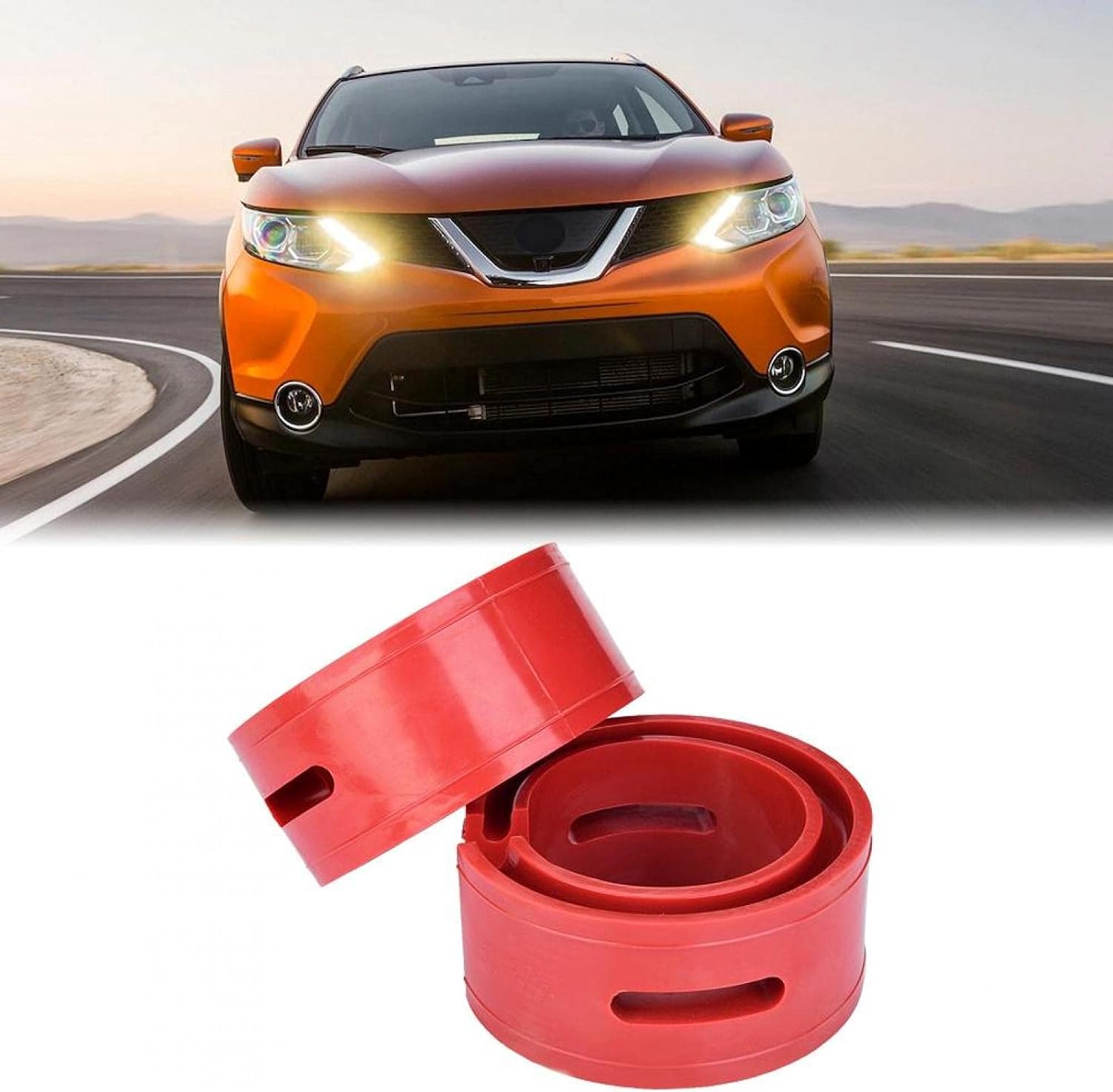 BUFFER RUBBERS Heavy Duty Car Coil Spring Buffer For Increasing Car Height, Shock Absorber (Types Shocker Buffer Rubber)