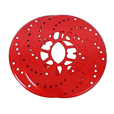 RED DISC PLATE ALLOY Disc Brake Cover Car Retrofit Disc Brake Protector Disc Brake Adapter Aluminum Alloy Auto Car Wheel Decorative Brakes Disc Brake Racing Cover Decorative Accessories
