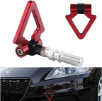 1PC, RED METAL TRIANGLE HOOK Auto Car Track Racing Front Rear Bumper Screw on Tow Hook Trailer Ring for BMW 3 5 7 Series Z3 Z4 for Mini Cooper Triangle