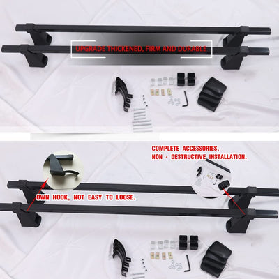 Universal CAR SUV Adjustable Roof Rail Cross Bar Rail Removable Car Roof Roof Rail Spoiler Sport Rack 118 cm for All Car Aluminium Removable Crossbar SUV Car Removable 118cm Roof Rail