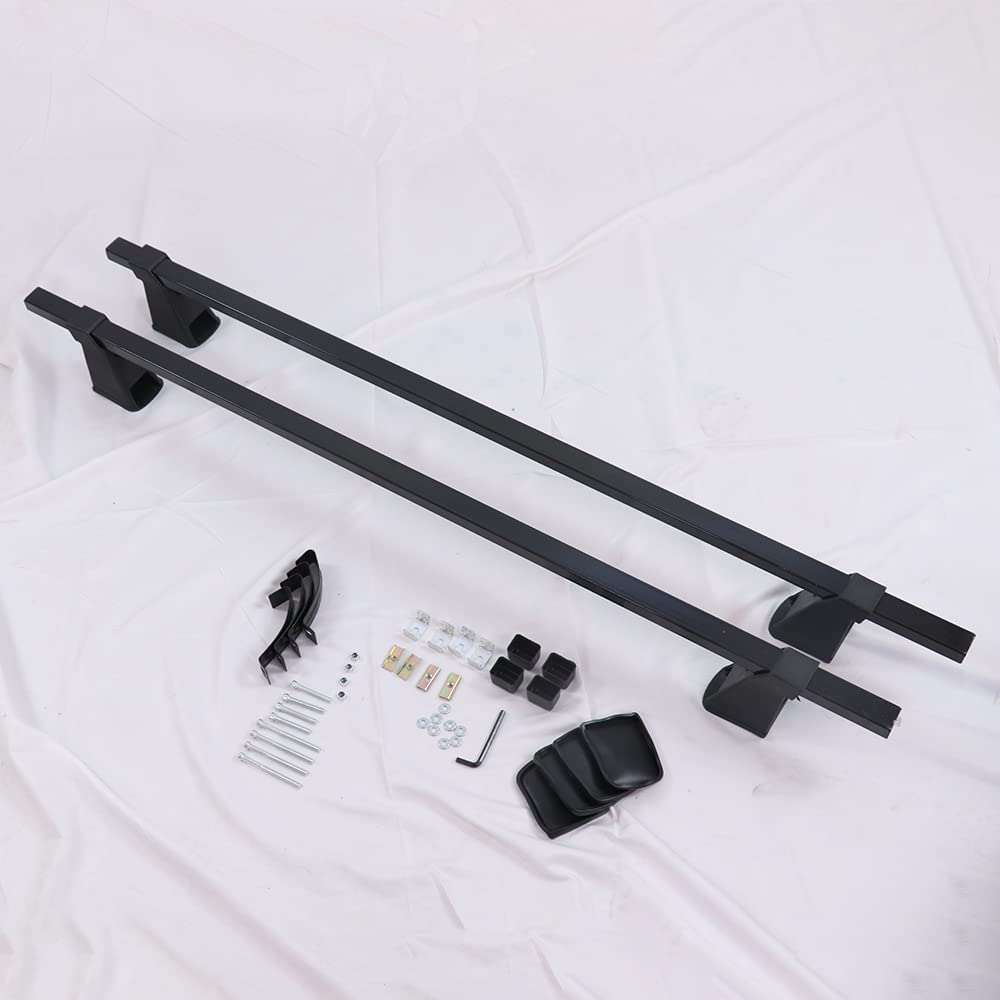 Universal CAR SUV Adjustable Roof Rail Cross Bar Rail Removable Car Roof Roof Rail Spoiler Sport Rack 118 cm for All Car Aluminium Removable Crossbar SUV Car Removable 118cm Roof Rail