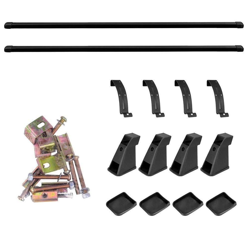 Universal CAR SUV Adjustable Roof Rail Cross Bar Rail Removable Car Roof Roof Rail Spoiler Sport Rack 118 cm for All Car Aluminium Removable Crossbar SUV Car Removable 118cm Roof Rail