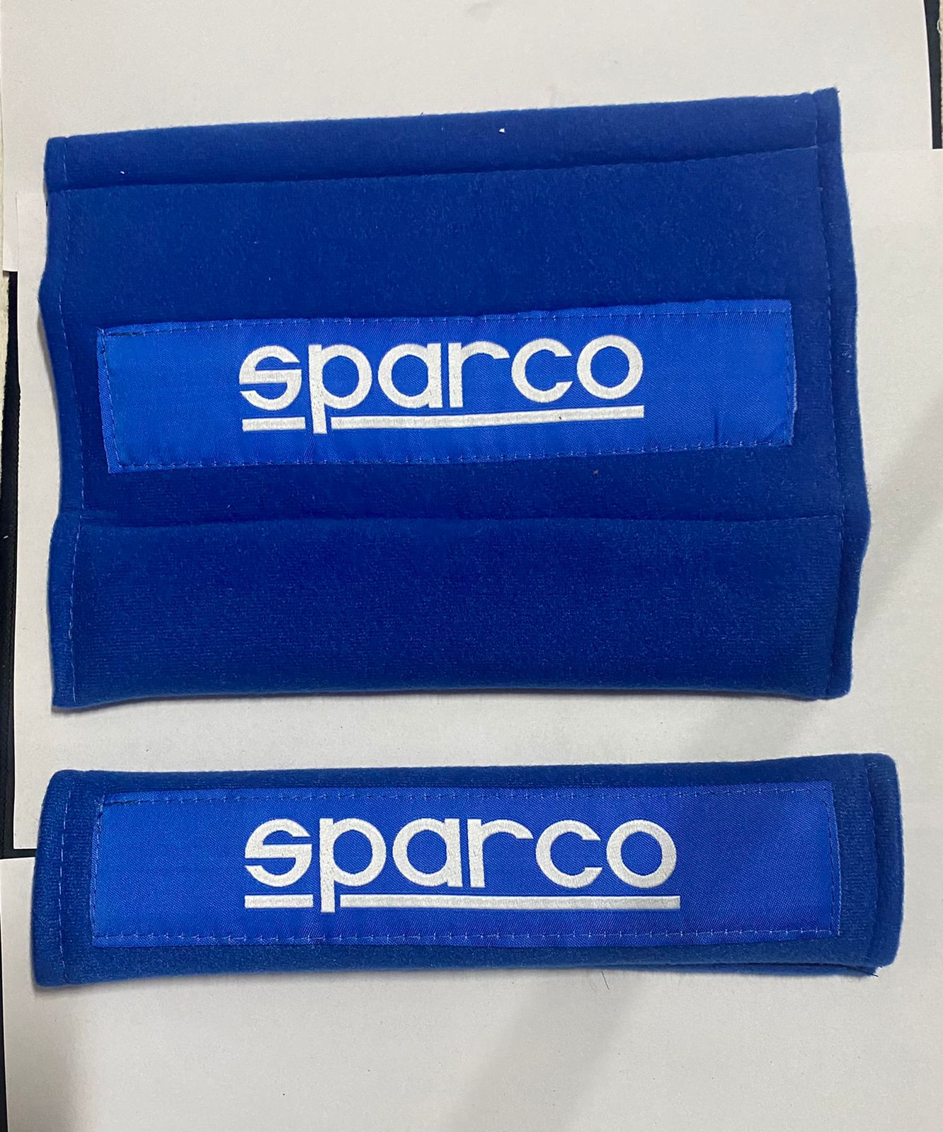 2pc/Set Plain Blue Sparco Shoulder Pad JDM Drifting Sports Sparco Car Seat Belt Shoulder Pads Universal for All Car