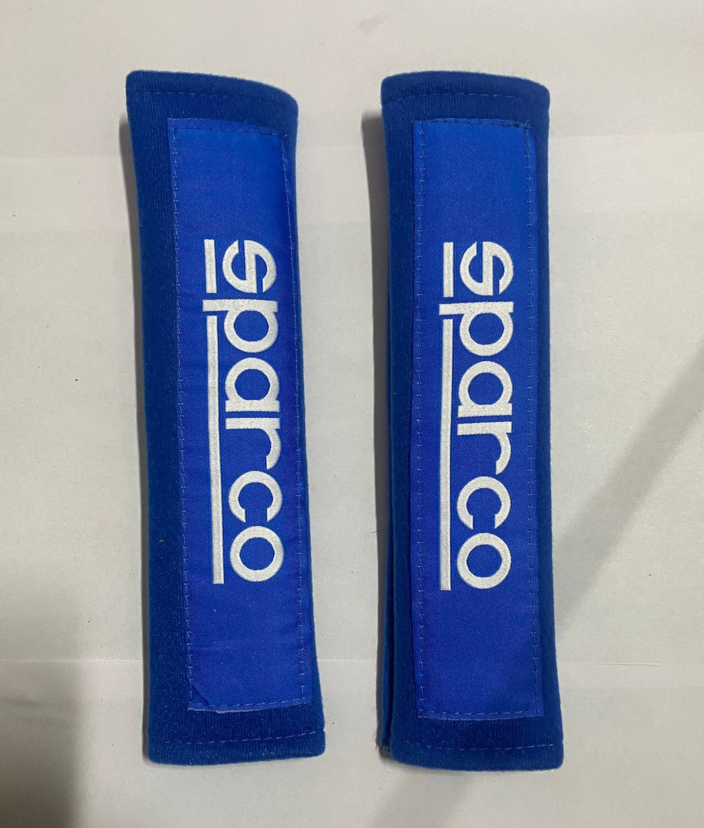 2pc/Set Plain Blue Sparco Shoulder Pad JDM Drifting Sports Sparco Car Seat Belt Shoulder Pads Universal for All Car