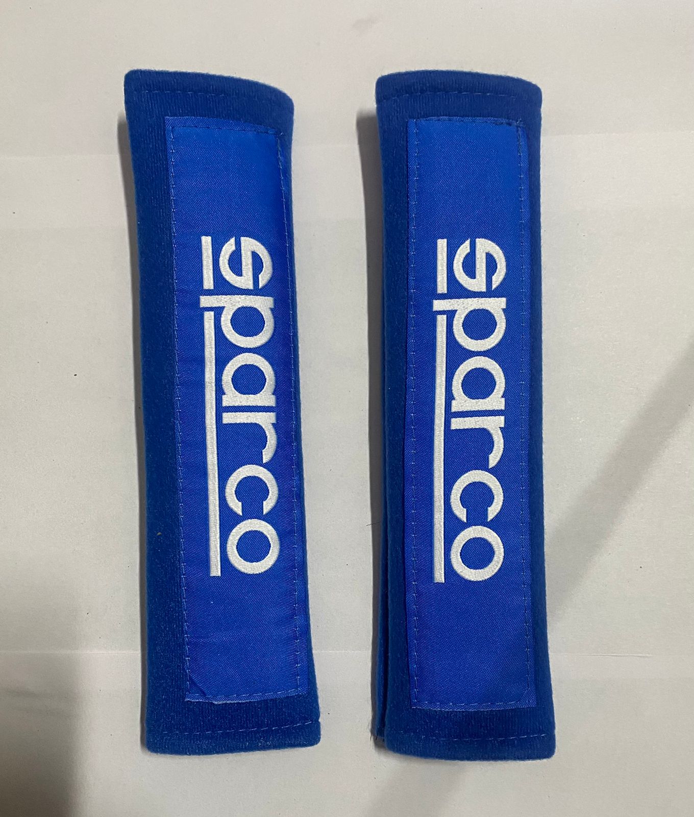2pc/Set Plain Blue Sparco Shoulder Pad JDM Drifting Sports Sparco Car Seat Belt Shoulder Pads Universal for All Car