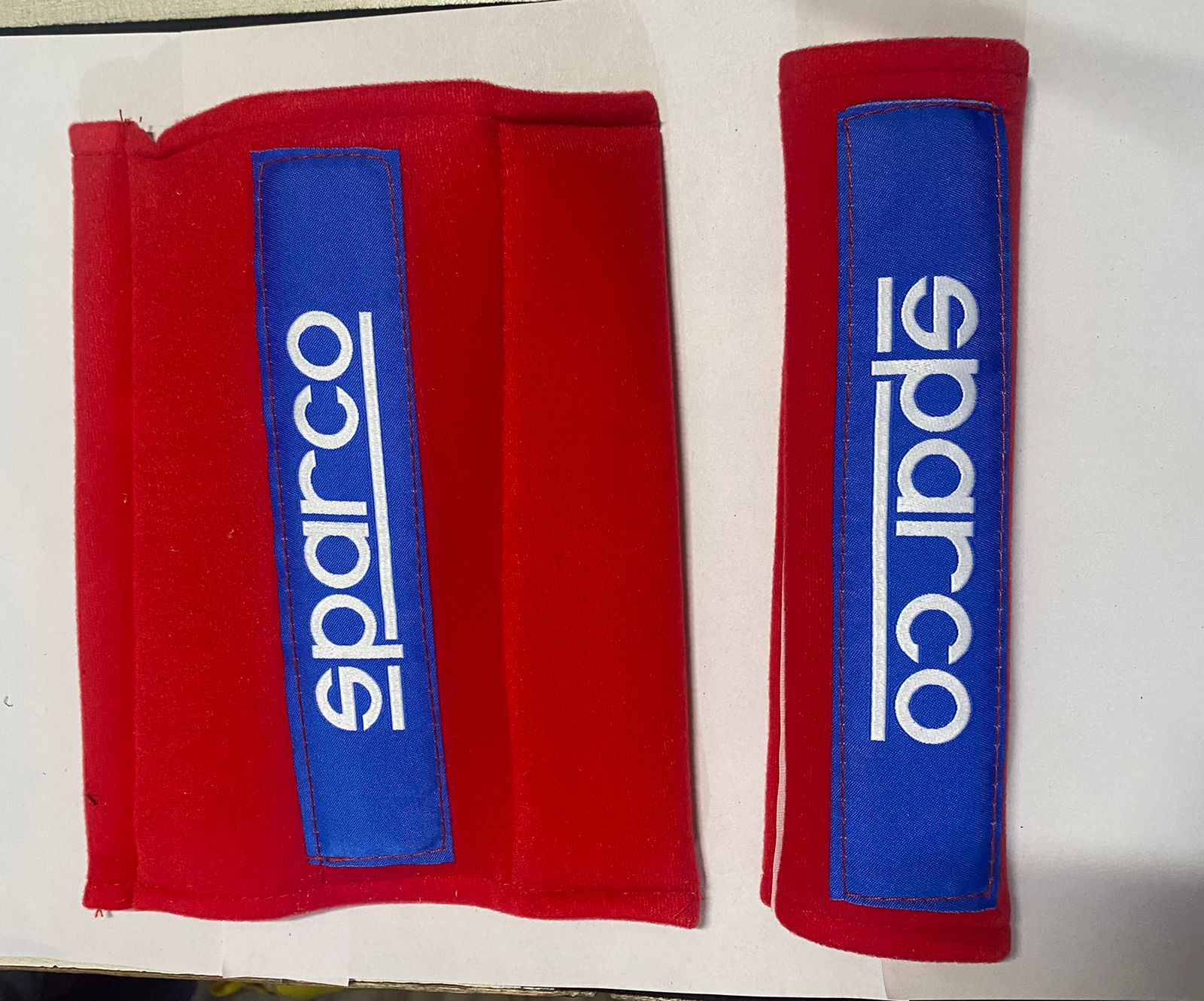 2pc/Set RED PE Blue Sparco Shoulder Pad JDM Drifting Sports Sparco Car Seat Belt Shoulder Pads Universal for All Car
