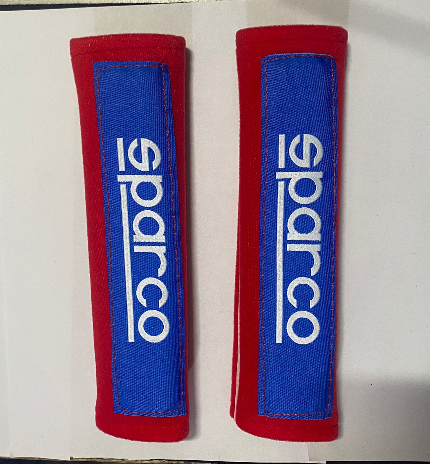 2pc/Set RED PE Blue Sparco Shoulder Pad JDM Drifting Sports Sparco Car Seat Belt Shoulder Pads Universal for All Car