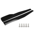Universal JDM 75 cm Left/Right Rocker Splitters Diffuser Winglet Wings Bumper Kit Side Bumper Lip Splitter Bumper Splitter Spoiler