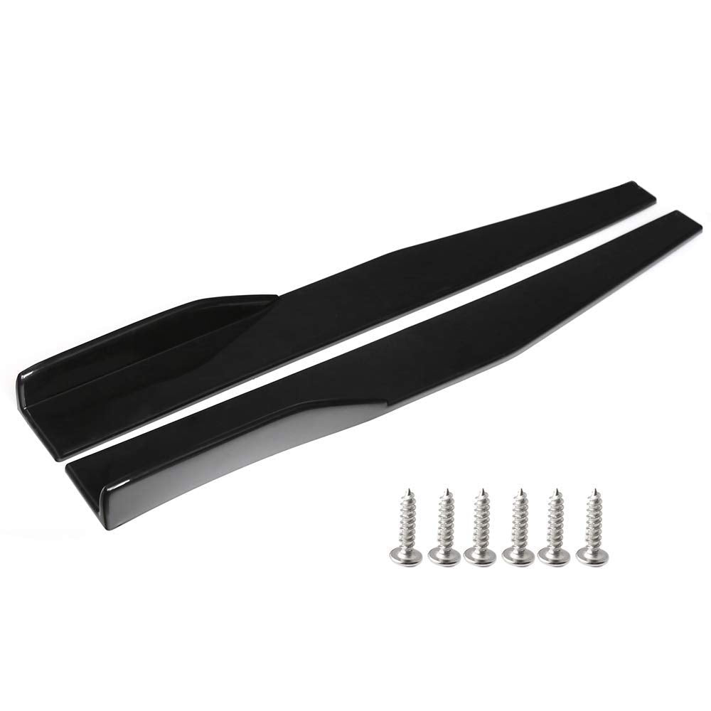Universal JDM 75 cm Left/Right Rocker Splitters Diffuser Winglet Wings Bumper Kit Side Bumper Lip Splitter Bumper Splitter Spoiler