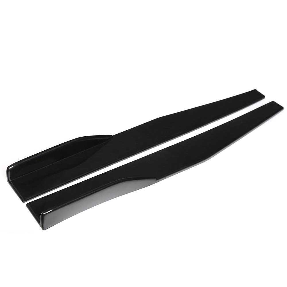 Universal JDM 75 cm Left/Right Rocker Splitters Diffuser Winglet Wings Bumper Kit Side Bumper Lip Splitter Bumper Splitter Spoiler