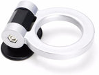 Round Dummy Hook Car Bumper Tow Hook Universal Decorative Racing Style Trailer Hook Sticker Rear Tow Strap Tow Hook Towing Belt (PVC Round Dummy Hook)