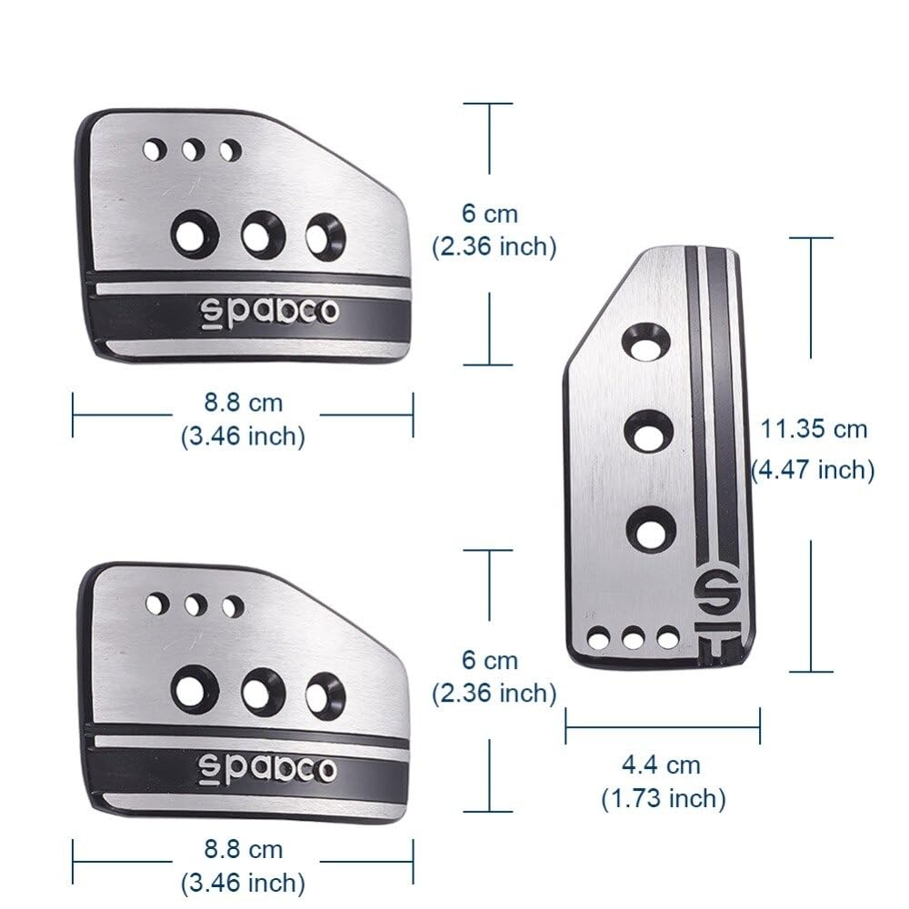 Sparco Paddle kit Set CAR, Clutch Brake Accelerator PAD for All Cars Vehicles Direct Sparco Paddle Kit For Car
