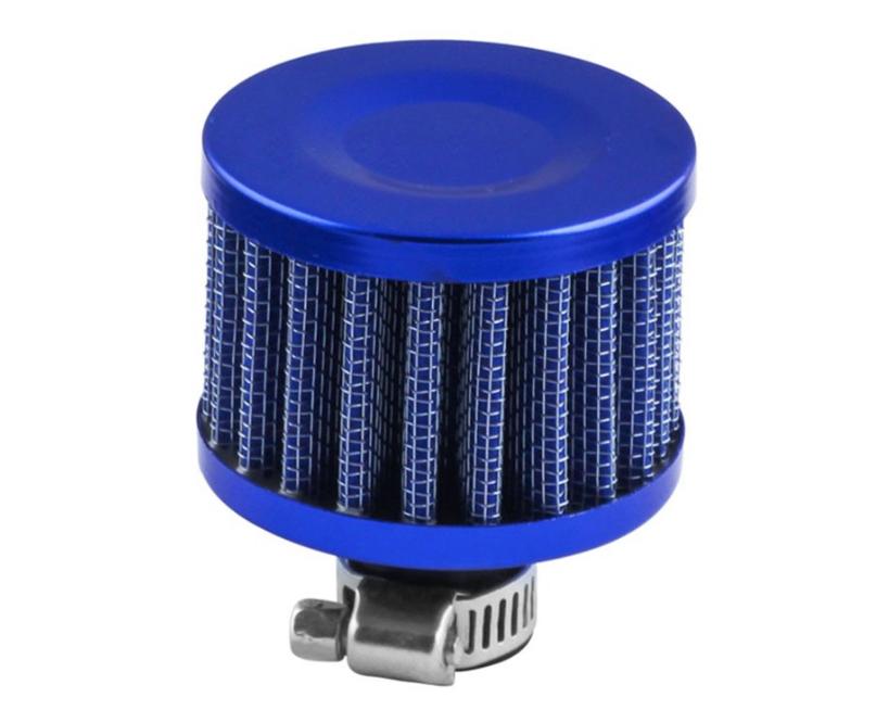 Universal Interface Bike CAR Air Filters 12Mm Air Intake Small Head Air Filter Modified Air Intake Filter Turbo Vent Crankcase Small Engine Applications K N (BLUE SMALL AIR FILTER)
