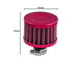 Universal Interface Bike CAR Air Filters 12Mm Air Intake Small Head Air Filter Modified Air Intake Filter Turbo Vent Crankcase Small Engine Applications K N (BLACK SMALL AIR FILTER)