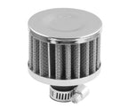 Universal Interface Bike CAR Air Filters 12Mm Air Intake Small Head Air Filter Modified Air Intake Filter Turbo Vent Crankcase Small Engine Applications K N (SILVER SMALL AIR FILTER.)