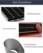 CAR MESH GRILL ABS Racing Honeycomb Mesh 47x16 Inches Honeycomb Hole 8x20 mm