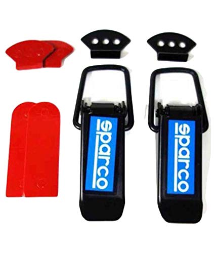 4PC/Set Sparco Metal Bumper Clip JDM Racing Car Big Boot Bonnet Side Bumper Guards Toggle Fasteners Catch Clips Sparco Bumper Clips.