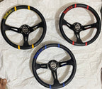SPARCO CARBON EDITION 14INCH STEERING DEEP STYLE Universal Steering Wheel for Sports Car Look DRIFTING Rally Race Off Road WID FREE BOSS KIT HUB
