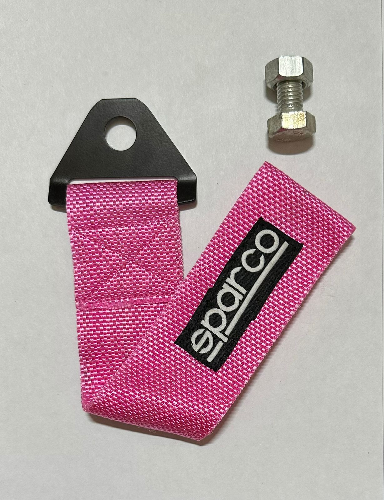 SPARCO CAR Truck Tow Belt StrapUniversal Front Rear Tow Strap Tow Hook Towing Belt (Nylon, 1000 kg Pull Capacity 1 Piece