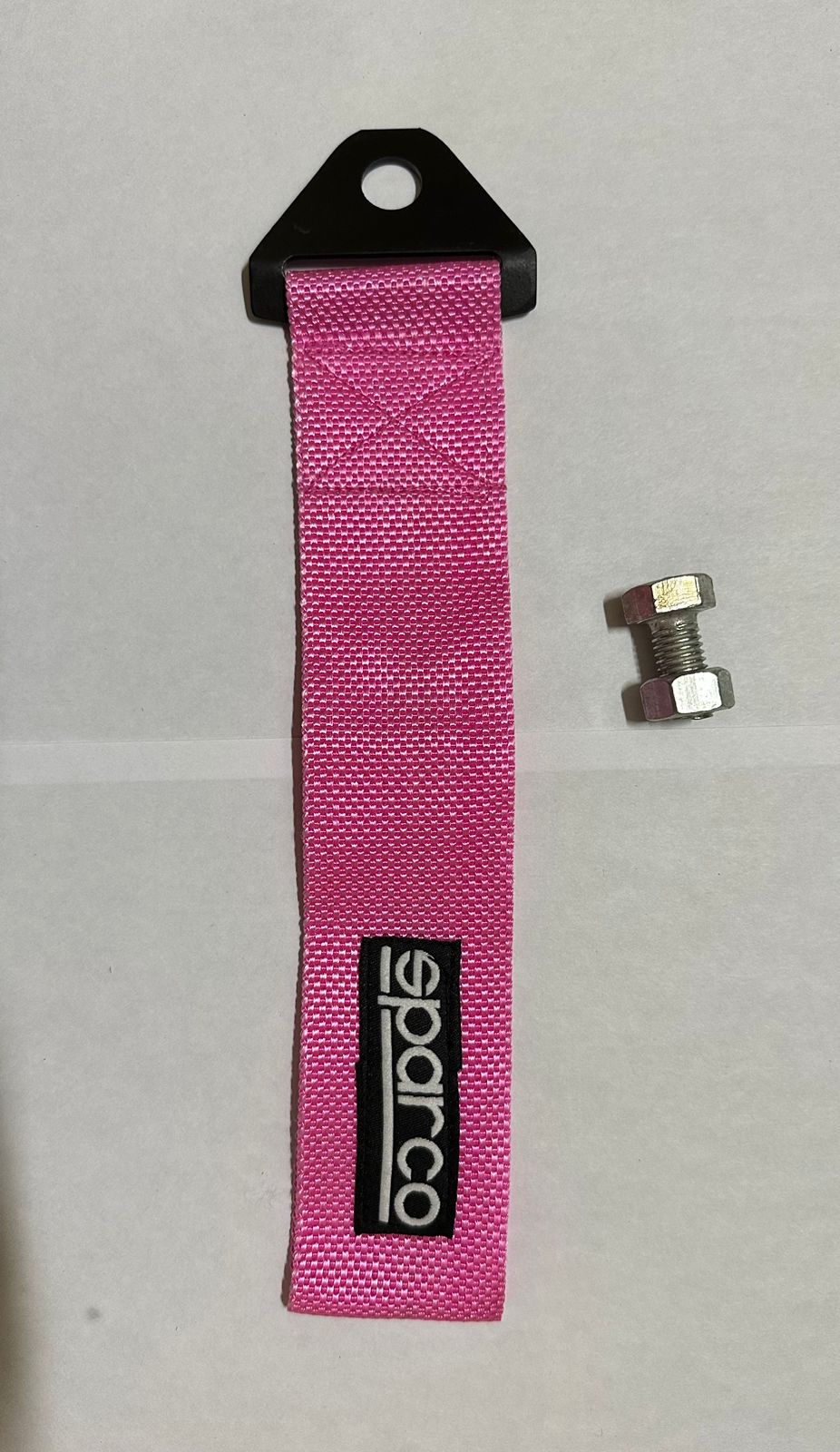 SPARCO CAR Truck Tow Belt Strap PINK Universal Front Rear Tow Strap Tow Hook Towing Belt (Nylon, 1000 kg Pull Capacity 1 Piece