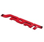 RED Sport Sign Logo 1PC (13.7 x 2Cm) Sports Car Bike Metal Sport Logo Car Emblem Premium 3D Badge Auto Racing Sport Sticker Grand Tourer Decal