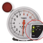 White RPM Tiger RPM Meter Speedometer Tacho Gauge Speedometer