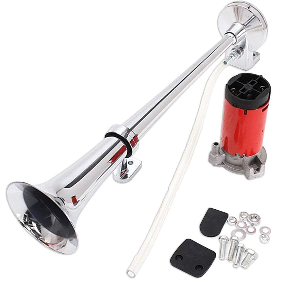 12V Single TRAIN Trumpet Air Horn Single Trumpet Air Horn And Compressor Powerful Loud 150db for Truck Boat SUV Train HORN