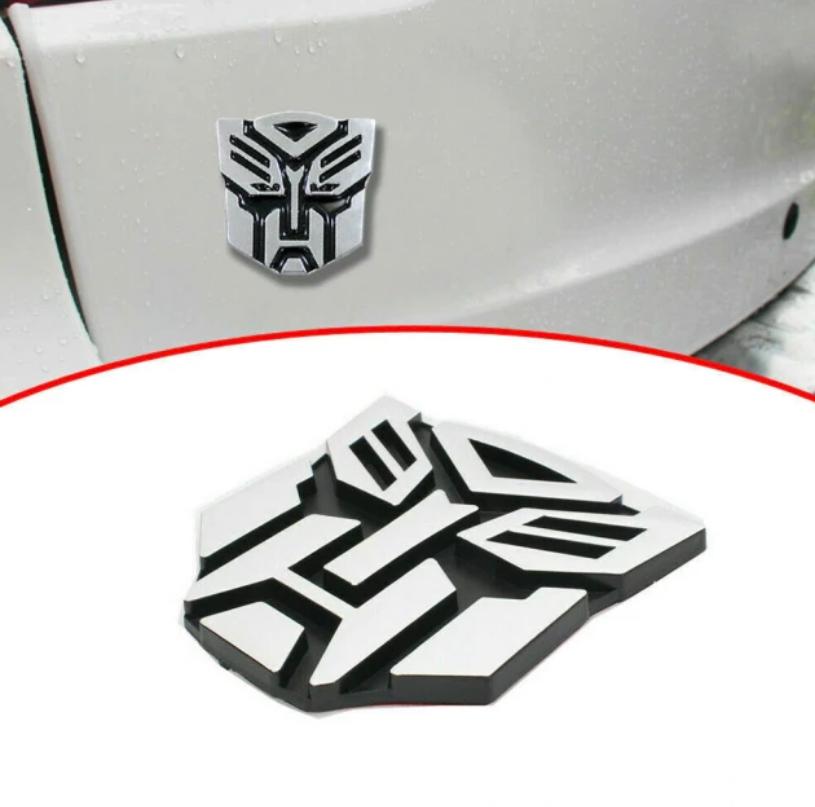 Marvel Stickers Car Emblem 3D Badge Auto Racing Sport Sticker Grand Tourer Decal (TRANSFORMERR Big Metal Sticker)