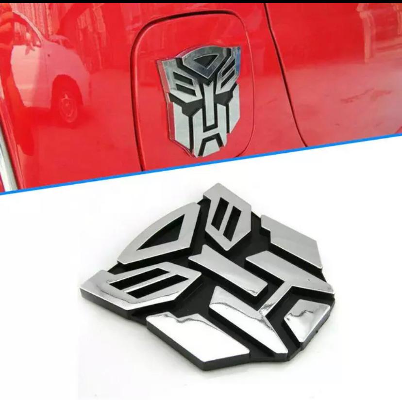 Transformerr Metal Logo 7cmx7cm Marvel Stickers Car Emblem 3D Badge Auto Racing Sport Sticker Grand Tourer Decal-1Piece Metal Logo