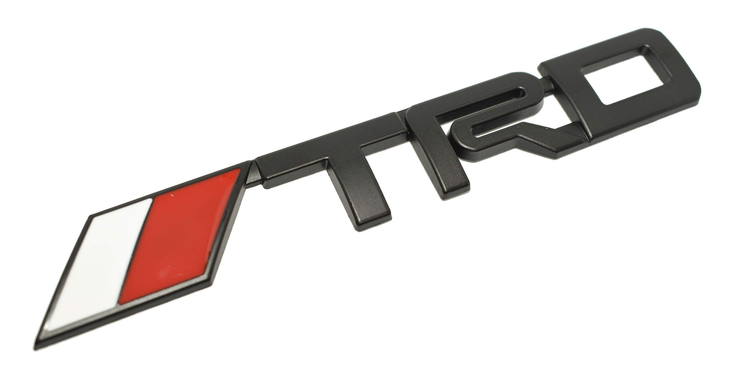 Car Bike Laptop Metal 3D Logo TRD/TRD Long Car Emblems Metal Lo.go, 3D Badge Auto Racing Sport Sticker Universal Grand Tourer Decal. (Chrome Carbon Long TRD Grill Logo 14X2.5)
