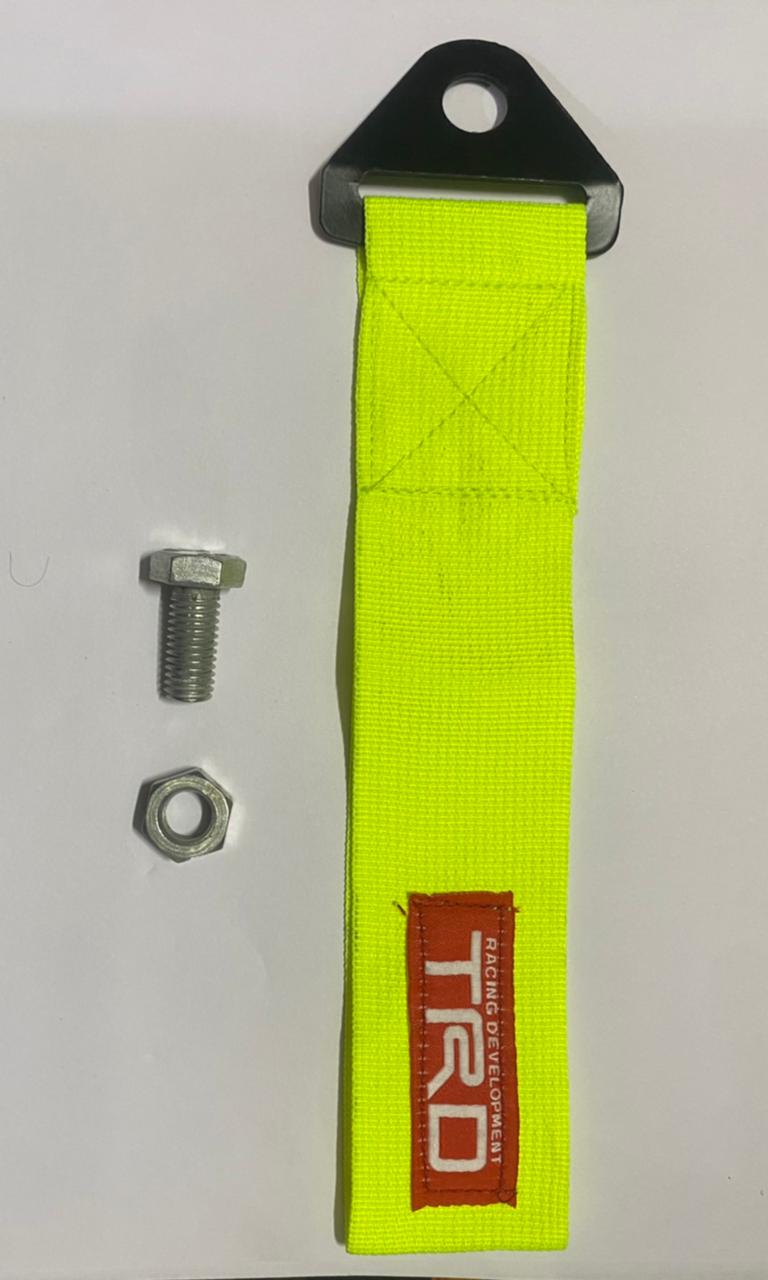 NEON TRD Racing Tow Belt &amp; Strap || TRD Racing Premium Universal Front &amp; Rear Tow Strap/Tow Hook Towing Belt (Nylon, 1000 kg Pull Capacity)