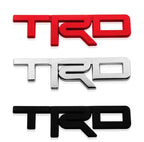 Car Bike Laptop Metal 3D Logo TRD/TRD Long Car Emblems Metal Lo.go, 3D Badge Auto Racing Sport Sticker Universal Grand Tourer Decal. (Chrome Small TRD Grill Logo 12cmX3.5cm)